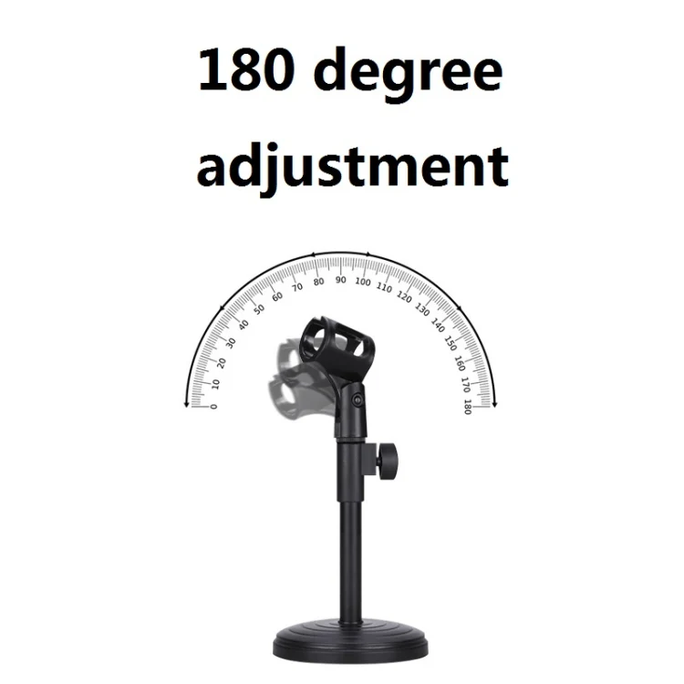 2 PCS Desktop Microphone Stand Desktop Multifunctional Live Microphone Stand  without Lifting (ZM-01) - Image 3