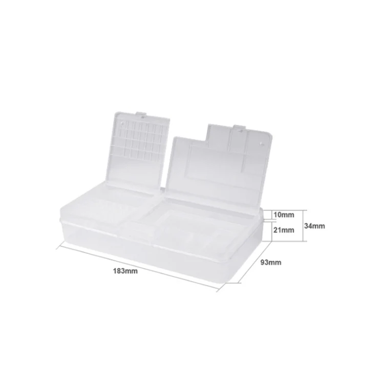 2 PCS Double-Layer Clamshell Mobile Phone Repair Parts Turnover Box Mobile Phone Disassembly Screw Component Storage Box - Image 5