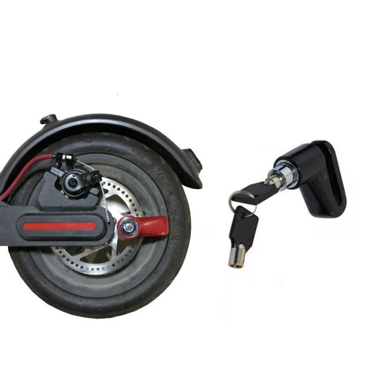 2 PCS Electric Scooter Disc Brake Lock Multi-Function Reinforced Anti-Theft Lock Accessory for Xiaomi Mijia M365, Packing specification: Disc Brake Lock (Black)