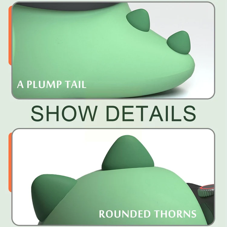 2 PCS H003 Cute Dinosaur Shaped Silicone Charging Stand without Watch For Apple Watch(White) - Image 5