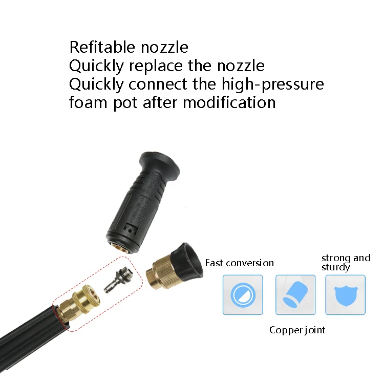 2 PCS High-Pressure Water Sprinklers Live Connection And Quick Plug-In Sockets For Threaded Connection Of Washing Machine Nozzles, Specification: Inner G1/4 - Image 4