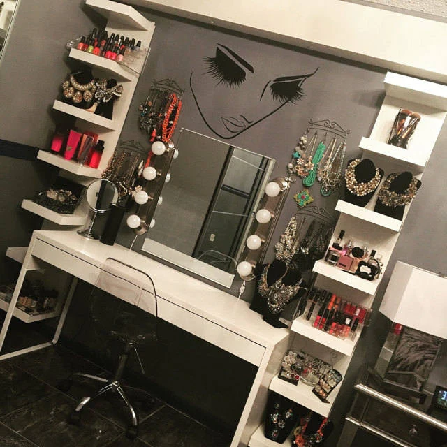 2 PCS Makeup Wall Salon Wall Beauty Studio Wall Art Decoration Sticker Wall Sticker, Size:65×57cm - Image 2