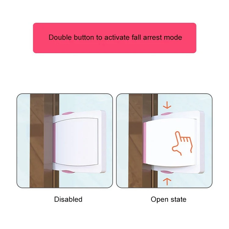 2 PCS Mobile Door And Window Safety Protection Lock For Children, Color: Brown - Image 6