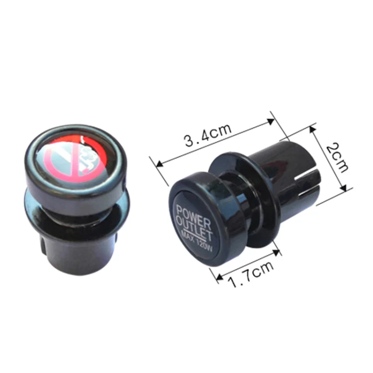 2 PCS / Set Car Cigarette Lighter Dust Cover Plug - Image 3