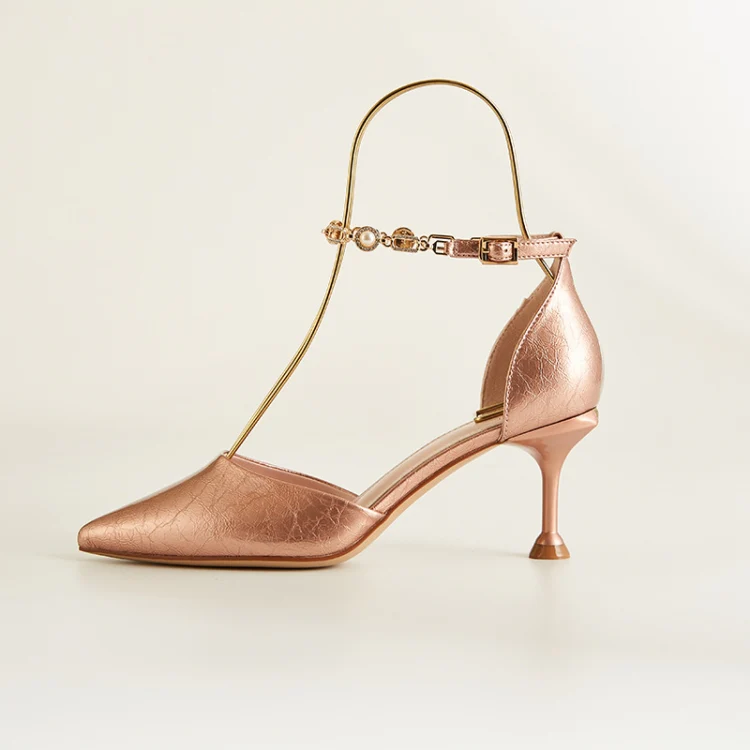 2 PCS Stainless Steel High Heels Display Stand Metal Elastic Shoe Support Shoe Support Bracket, Colour: Titanium - Image 3