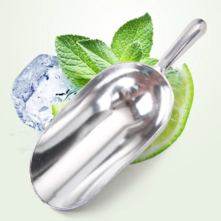 2 PCS Stainless Steel Multifunctional Shovel Aluminum Alloy Ice Shovel Food Tea Shovel Tea Spoon, Size:M - Image 8