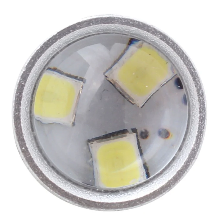 2 PCS T25 4.2W 630LM White Light Dual Wires 21 LED 2835 SMD Car Brake Light Daytime Running Light Bulb, DC 12V - Image 4