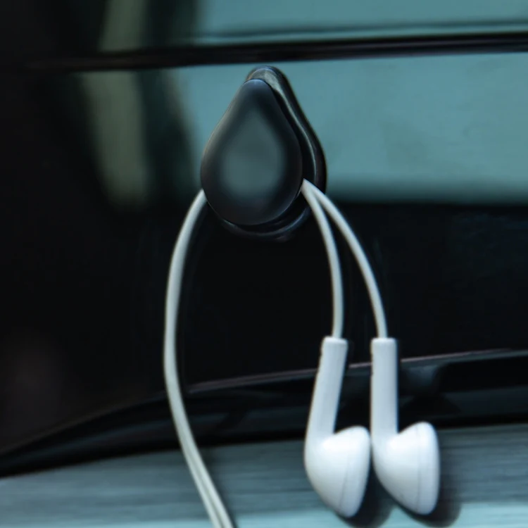 20 PCS F4001 Car Paste Multi-Function Small Hook(Black) - Image 2