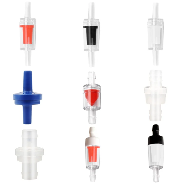 20 PCS Fish Tank Oxygen Pump Trachea Check Valve, Specification: 4mm (White Black) - Image 2