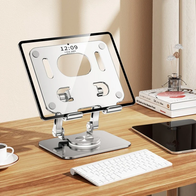 2026 Folding Adjustable Height Ergonomic 360 Rotation CNC Aluminum Desk Laptop Stand - Image 5