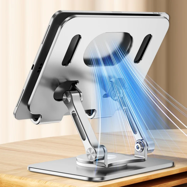 2026 Folding Adjustable Height Ergonomic 360 Rotation CNC Aluminum Desk Laptop Stand - Image 6