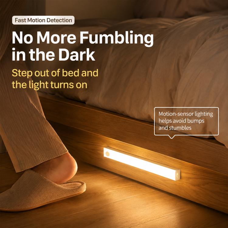 20cm 2W Intelligent Motion Sensor LED Night Light Bar Bedside Lamp(6000K White Light) - Image 7