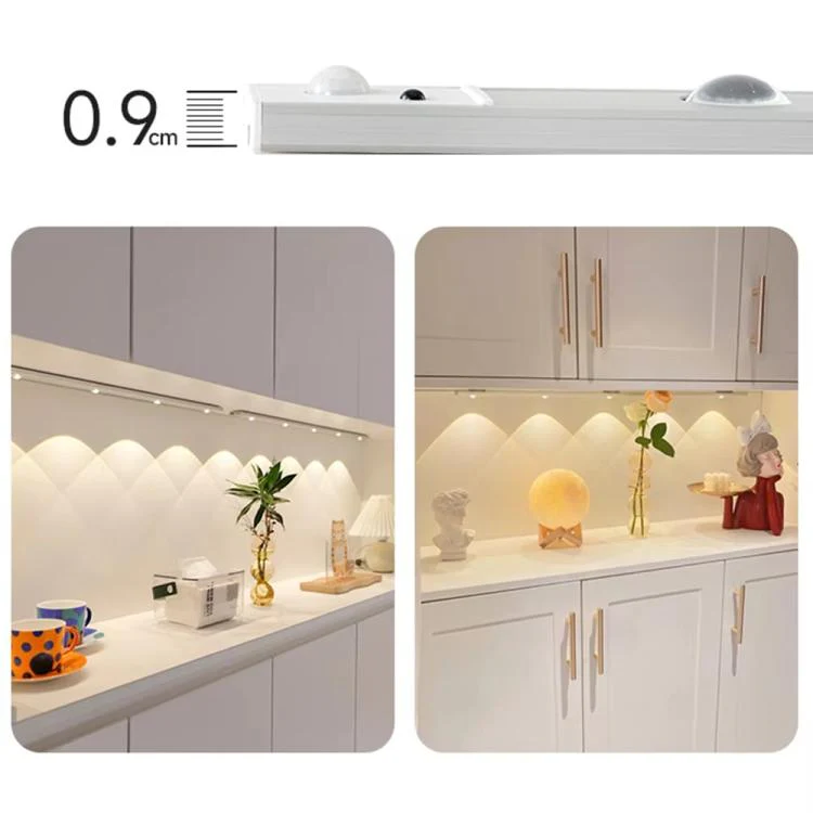 20cm Rechargeable Motion Sensor Light Bar Cabinet Wardrobe Lamp With Remote Control(Silver) - Image 8