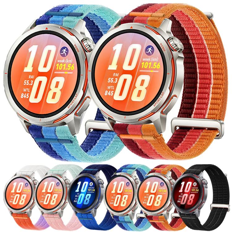 20mm Double-Link Cloud-Feel Breathable Nylon Loop Metal Head Watch Band(Lavender) - Image 2