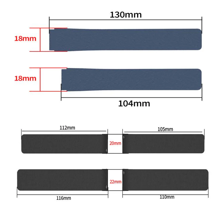 20mm Lychee Texture Soft Magnetic Silicone Watch Band(Gray) - Image 3