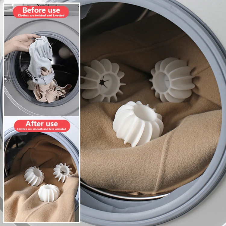 20pcs Laundry Ball Stain Removal Anti-tangle Cleaning Ball For Washing Machine(Gray) - Image 5