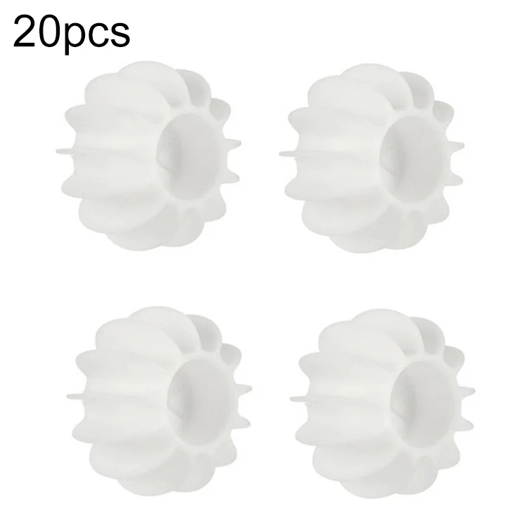 20pcs Laundry Ball Stain Removal Anti-tangle Cleaning Ball For Washing Machine(White)