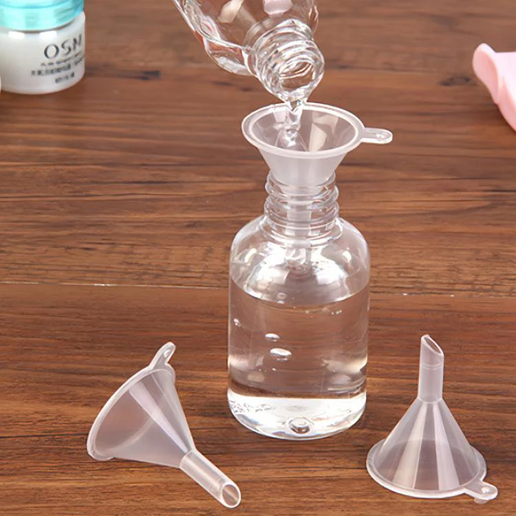 20pcs Mini Funnels For Small Bottles Clear Plastic Tiny Funnel For Filling Essential Oils, Perfume, Travel Toiletries, And Cosmetics,(Semi-transparent)