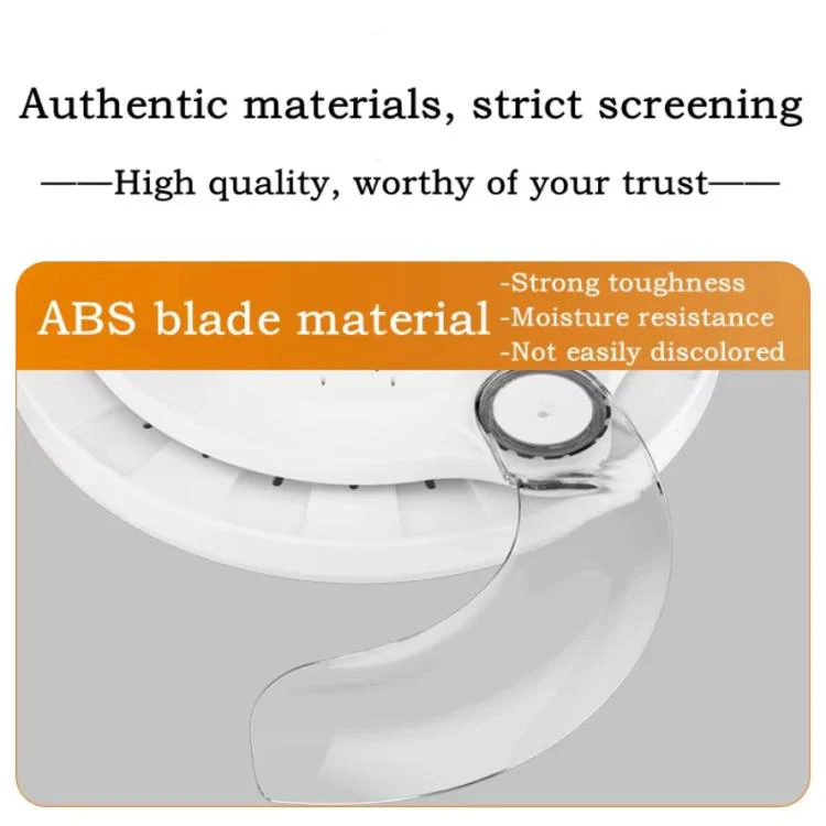 22.5-inch Invisible Blade Ceiling Fan Light with E27 Socket Dimmable LED, 3 Color Temperatures, 3 Speeds, 2H/4H Time(White) - Image 9