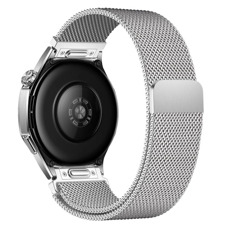 22mm Press Snap Milanese Magnetic Stainless Steel Watch Band(Silver) - Image 2