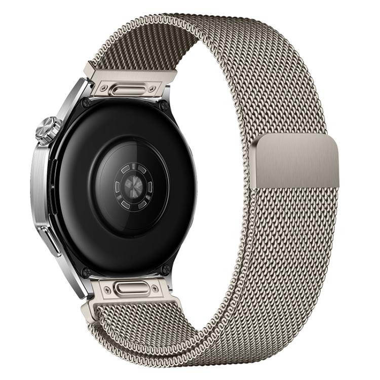 22mm Press Snap Milanese Magnetic Stainless Steel Watch Band(Titanium) - Image 2