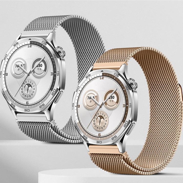 22mm Press Snap Milanese Magnetic Stainless Steel Watch Band(Titanium Gray) - Image 7