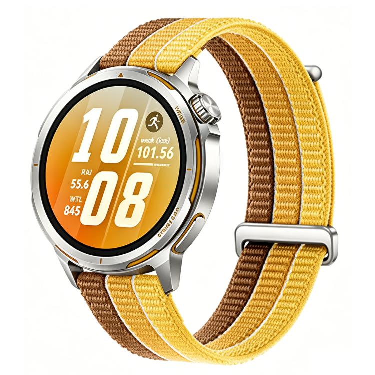 22mm Quick Release Press Button Two Section Breathable Nylon Loop Watch Band(Energetic Orange) - Image 2