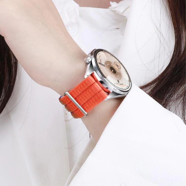 22mm Quick Release Press Button Two Section Breathable Nylon Loop Watch Band(Track Legend) - Image 8