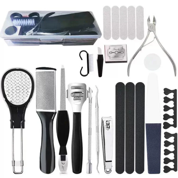 23 In 1 Foot Care Kit for Callus and Dead Skin Removal Complete Pedicure Set