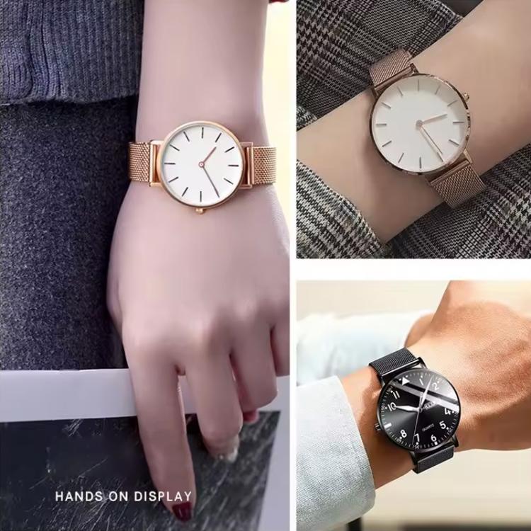 24mm Milanese Buckle Stainless Steel Watch Band(Gold) - Image 10