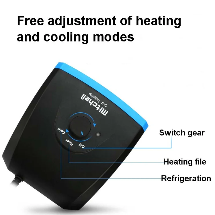24V Multifunctional Heater For Car 360 Degree Rotating Car Heater, Style:Sucker Model - Image 5