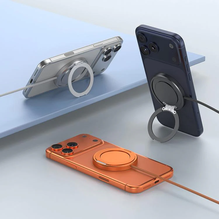 25W Fast Charging Magnetic Wireless Charger with Stand Function(Orange) - Image 2