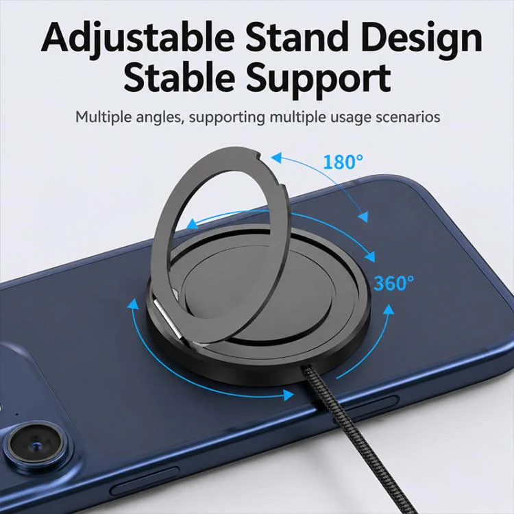 25W Fast Charging Magnetic Wireless Charger with Stand Function(Orange) - Image 5