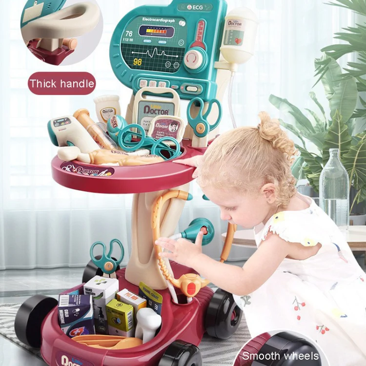 29 In 1 Play House Toy Set Simulation Doctor Cart - Image 9