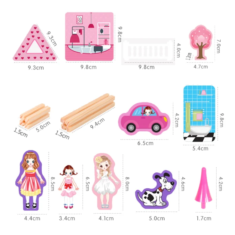 298 PCS Children Building Master Wooden Toy 3D Assembled Model - Image 3
