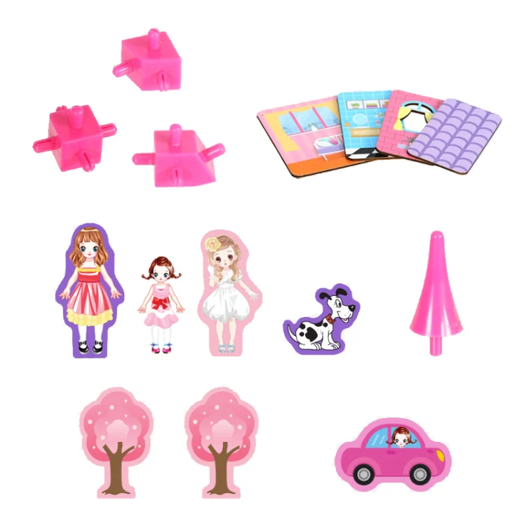 298 PCS Children Building Master Wooden Toy 3D Assembled Model - Image 4