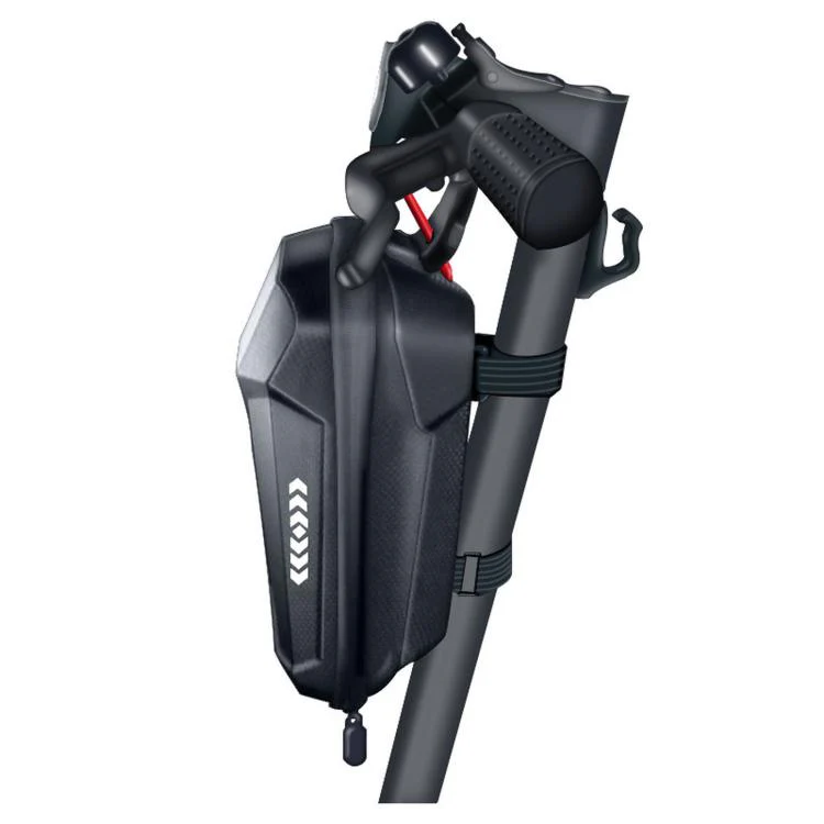 2L Waterproof Electric Scooter Handlebar Bag EVA Hard Shell Front Hanging Storage Pack for Bicycles(Black) - Image 2