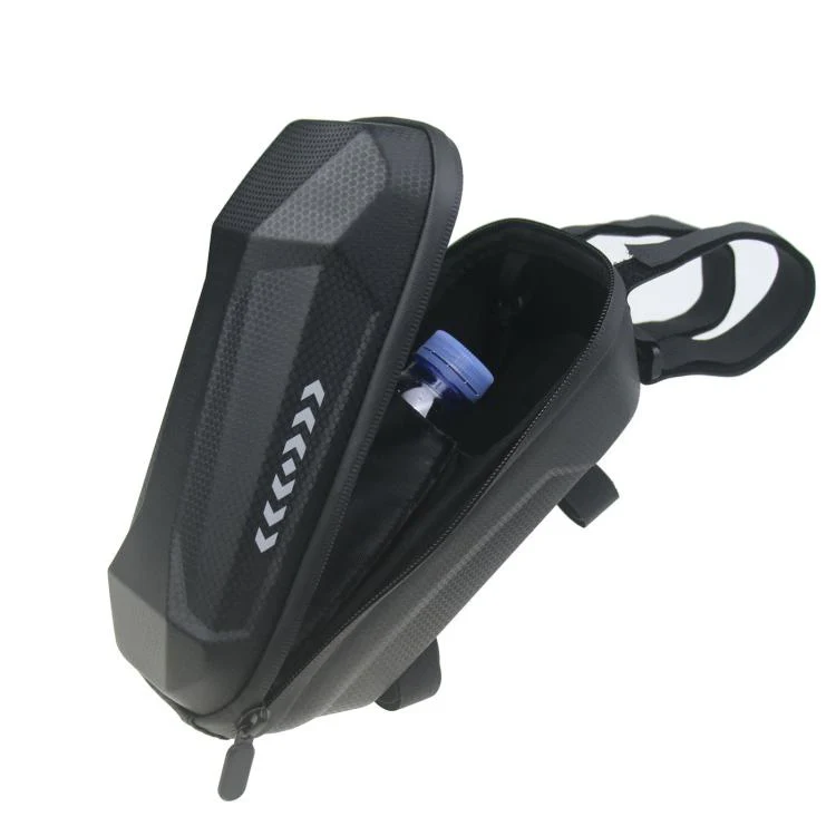 2L Waterproof Electric Scooter Handlebar Bag EVA Hard Shell Front Hanging Storage Pack for Bicycles(Black) - Image 3
