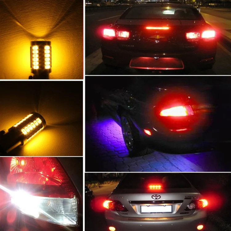 2PCS 1156/BA15S 16.5W 1155LM 630-660nm 33 LED SMD 5630 Red Light Car Brake Light Lamp Bulb for Vehicles , DC12V - Image 8