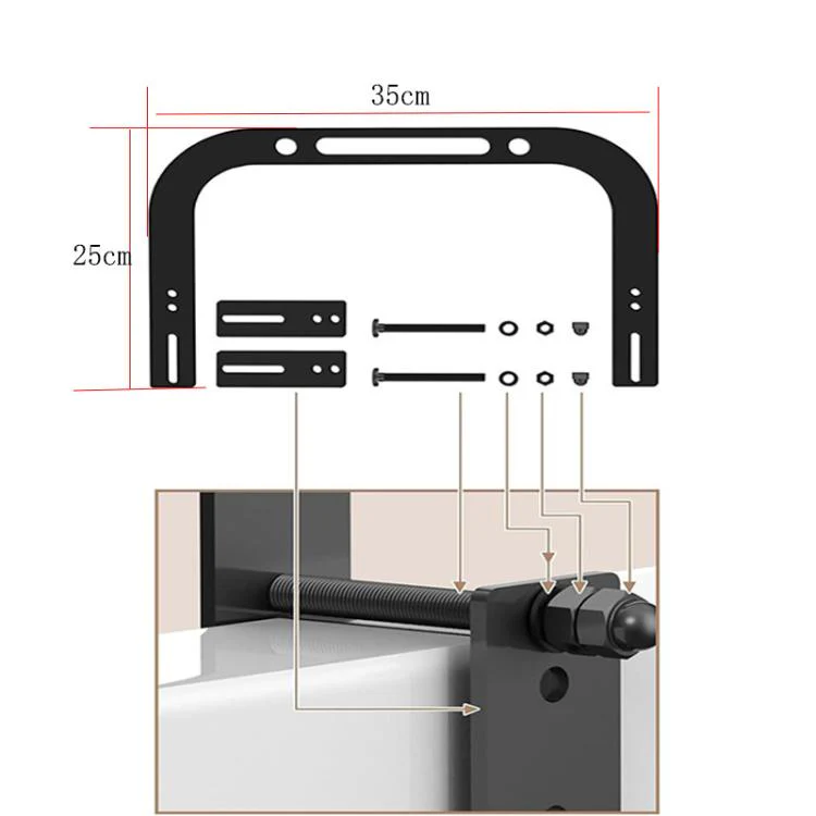 2pcs Adjustable Metal Mattress Retainer Anti-Slip Mattress Stopper Baffle - Image 4