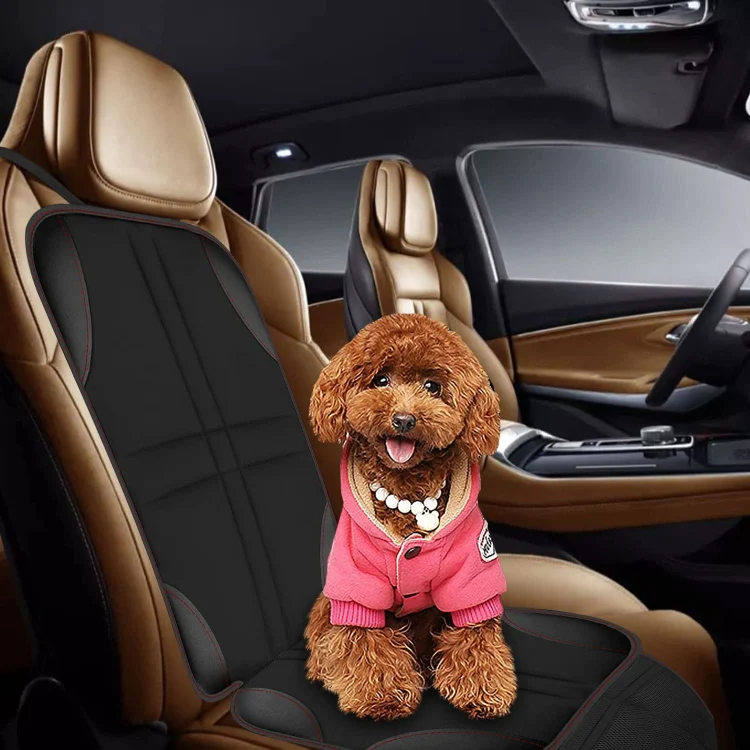 2pcs Child Car Seat Protector Non-Slip Base Material + Waterproof 600D Fabric(Red Line) - Image 7