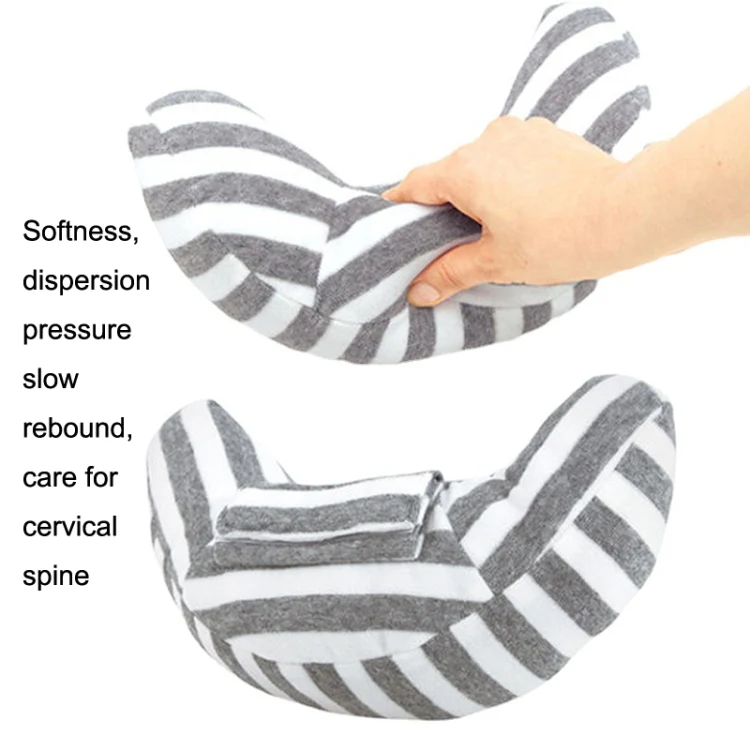 2pcs Children Neck Headrest Comfortable Shoulder Cover Car Neck Guard Pillow(Brown Stripe) - Image 4