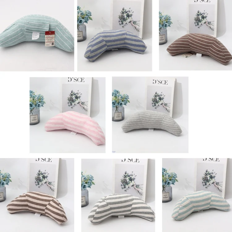 2pcs Children Neck Headrest Comfortable Shoulder Cover Car Neck Guard Pillow(Gray Stripe) - Image 2