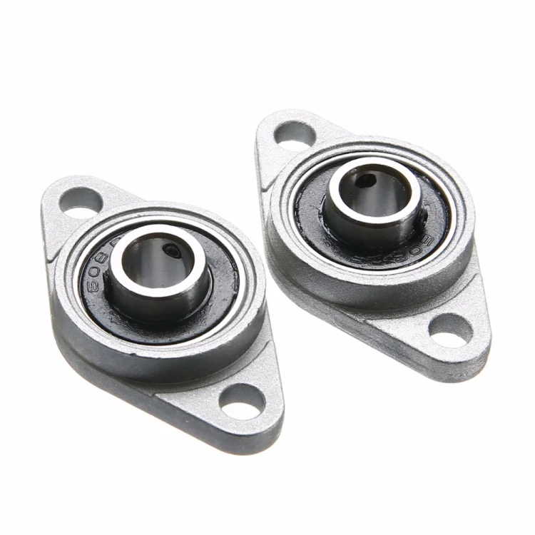 2pcs Diamond Bearing Housing Zinc Alloy Miniature Housing Bearing 3D Printer Accessories Universal, Size:KFL000 (Inner Diameter 10mm)