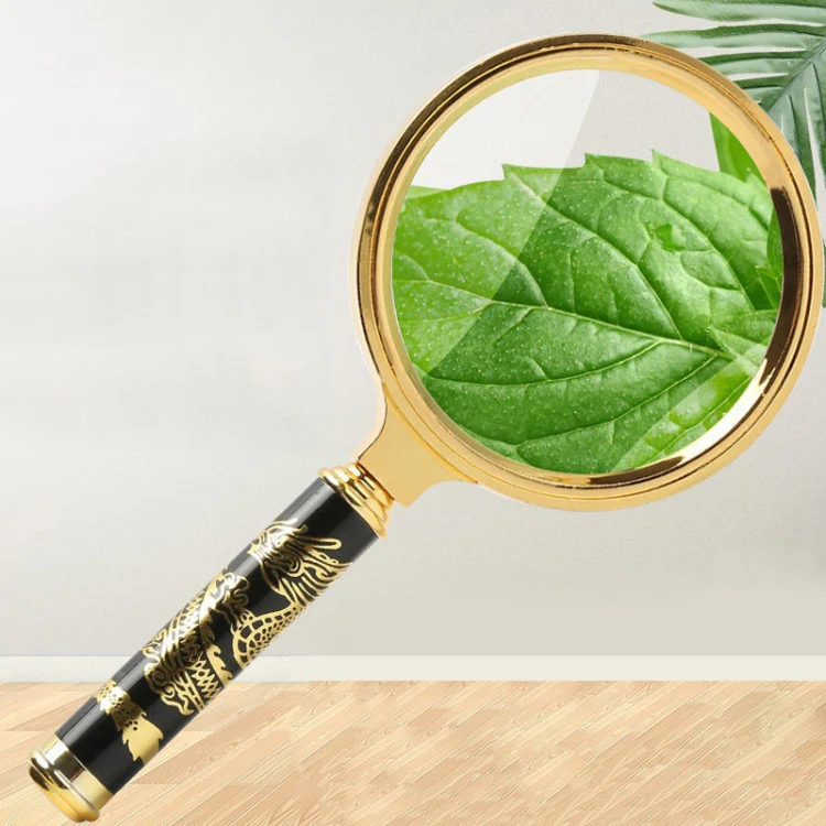 2pcs Elderly Reading Books Handheld Magnifier, Diameter:80mm(Non-removable Handle) - Image 7