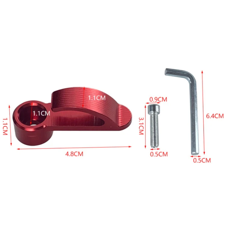2pcs Motorcycle Modified Helmet Hook Scooter Side Storage Hook(Red) - Image 3