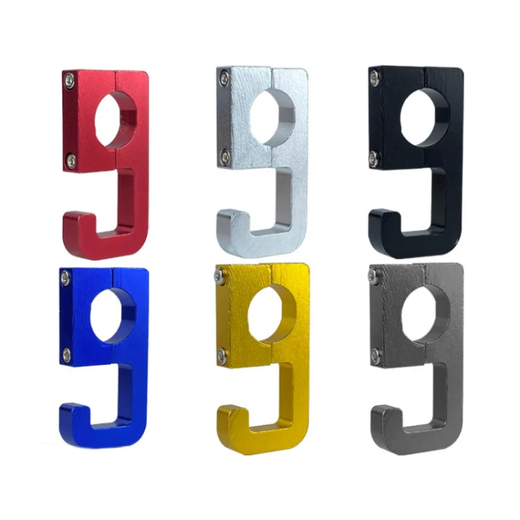 2pcs Motorcycle Type 69 Aluminum Alloy Multifunctional Helmet Hook(Red) - Image 2