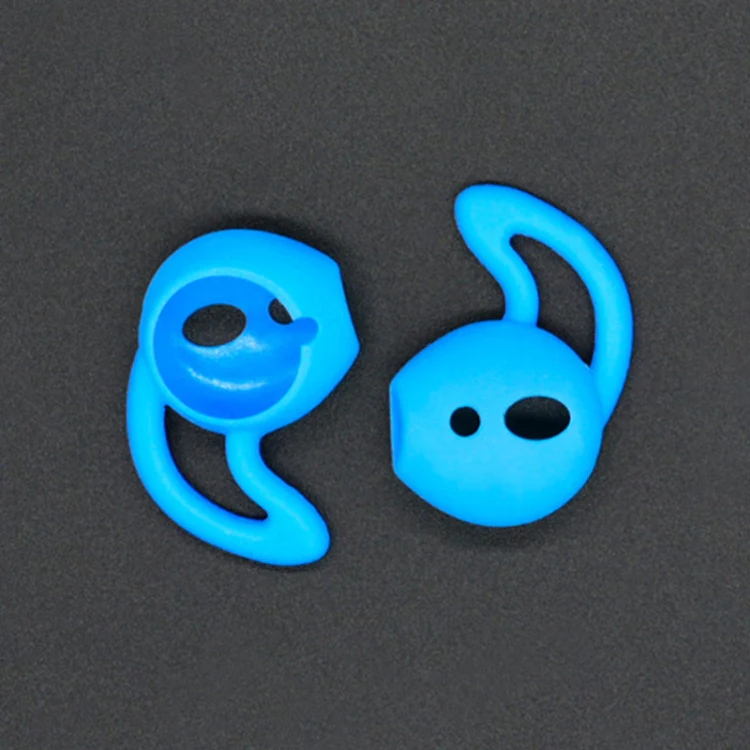 2pcs Wireless Bluetooth Earphone Silicone Ear Caps Earpads for Apple AirPods(Blue) - Image 2