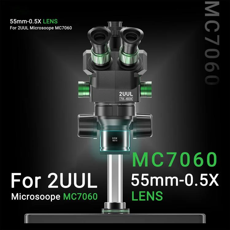 2uul MS05 55MM WD172 0.5X Lens for 2uul MC7060 Microscope - Image 6