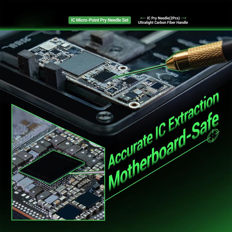 2UUL SC88 Non-Magnetic Precision Solder Control IC Micro-Point Pry Needle Set - Image 5
